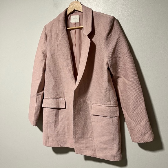 All:Row Blush Pink Textured Blazer Jacket - Women’s Small, Lined, Minimalist - Picture 8 of 13